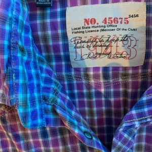 Men checkered shirt